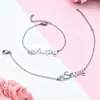 Pulseira de Nome de Patinha de Cachorro Peça Única Transfronteiriça Europeia e Americana Joias Aço Inoxidável Pulseira Personalizada DIY com Letras em Inglês