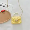 Novo Estilo Venda Quente Transfronteiriça Bolsa de Gelatina Bolsa de Mão Mini Bolsa Bolsa Pequena Infantil Menina Celebridade da Internet Bolsa de Ombro Pequena Fofa Porta-Moedas