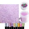 Producto nuevo transfronterizo 20g microperlas para decoración de uñas caviar caja transparente cáñamo fluyente material de decoración de relleno diy