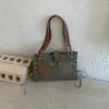 Bolso de Hombro de Bloques de Color de Moda 2026 Verano Nuevo Bolso de Hombro con Doble Bolsillo Texturizado Nicho Bolso de Mano para Viajes Diarios Bolso de Moda para Mujer