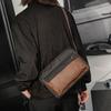 Nuevo Bolso de Hombro de Cuero Esmerilado Retro Coreano para Hombre Bolso Cuadrado Pequeño de Hombro Bandolera Mochila Casual Venta al por Mayor