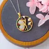 Jade Hetian Prata s925 Banhada a Ouro Estilo Mori das Fadas Borboleta Elfo Corrente da Clavícula Pingente de Fada Exquisito Moda