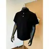 Camiseta Falsa de Duas Peças Estilo Americano com Manga Curta para Homens, Camisa de Verão com Gola e Design Polo Patchwork, Visual de Alta Qualidade, Fresca e Estilosa, Top com Caimento Regular nos Ombros