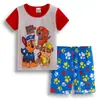 Roupa de Casa de Algodão para Menino de Manga Curta do Homem-Aranha Roupas Infantis Traje Primavera e Verão Roupas de Ar Condicionado Pijama Infantil Cartoon