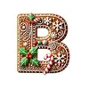 Explosiones Transfronterizas Navidad Árbol de Navidad 26 Decoraciones de Letras de Jengibre Colgante Pequeño de Letra Colgante