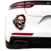 Adesivos criativos para carro com comércio exterior, caveira vermelha, modificação de porta e capô, adesivos personalizados, arranhões criativos na carroceria