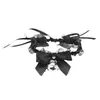 Collar Gargantilla de Encaje con Cascabeles de Madrina Extraña para Mujer Cadena para Clavícula Navideña Accesorios para Mujer