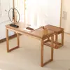 Mesa e Banco de Madeira Maciça para Guqin, Mesa de Piano Ressonante, Mesa Tradicional Chinesa para Caligrafia em Madeira de Ulmeiro Velho, Mesa para Arte do Chá Chinesa, Mesa Longa Estilo Zen, Mesa de Oferendas
