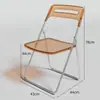 Mesa Plegable de Acrílico Transparente Escritorio Portátil para Oficina Estudio Mesa y Silla Combinación Nórdica Dormitorio Hogar Celebridad de Internet