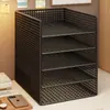 Estantería de escritorio, organizador de archivos para escritorio de oficina, estantería vertical de varios niveles para niños, estante de almacenamiento para habitaciones de estudiantes