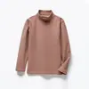 [Tallas Descontinuadas] Camiseta Térmica de Cuello Alto para Niños y Niñas, Engrosada y Cálida, Pijama de Otoño, Algodón Puro, Tejido Cepillado