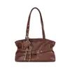 Bolsa de Hombro Retro Meilade para Comercio Exterior para Mujer 2026 Principios de Otoño Nicho Patrón de Lichi Versátil para Viajes Diarios Bolso de Hombro Único