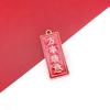 Colgante de Gota de Aceite Estilo Chino para Año Nuevo Palabras de Bendición Rojas Paz Alegría Accesorios de Joyería de Aleación Colgante de Danza del León