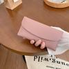 Versión Coreana Ins Billetera Larga de Cuero Suave 2025 Nueva Moda de Alta Gama Tarjetero Multifuncional Moda Billetera Ultradelgada
