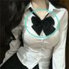 Estilo Deseo Puro Camisa Original de Uniforme JK Femenina Verano Estilo Universitario Versátil Blanca Camisa Traje Uniforme Falda JK Chica Conjunto Completo