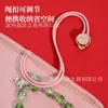 Exquisita bolsa de terciopelo para guardar joyas, bolsa portátil para guardar joyas, almacenamiento de collares, herramienta plegable para guardar accesorios de mano