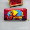 Billetera para Mujer de Nuevo Estilo con Bordado y Tachuelas, Cierre Único, Múltiples Ranuras para Tarjetas, Gran Capacidad, Diseño Simple