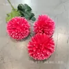 Rosa vermelha imitação flor casamento auditório rosa fundo vermelho estrada arranjo de flores decoração flor de seda falsa atacado fabricantes