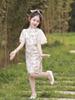 Estilo Nuevo Primavera/Verano 2026 Vestido Qipao Mejorado para Niñas Estilo Chino Atuendo de Presentación Guzheng Infantil Elegante para Niñas Pequeñas