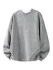 Suéter de imitación con rayas gruesas, sudadera de dos piezas falsa para hombre, suéter de diseño moderno con muescas estilo americano, chaqueta de manga larga para hombre, ropa para hombre