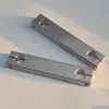 Bloque de fijación conector de eje óptico paralelo extendido de aleación de aluminio de doble orificio co-direccional para uso en máquina, abrazadera de sujeción vertical para tubos redondos