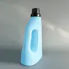 Botella de Detergente para Ropa Personalizada de 2L con Asa, Cubo para Detergente para Ropa, Cubo de Plástico PE, Botella de Plástico Recargable, Botella Vacía