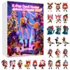 Calendário de Advento de Natal para Grupo de Meninas Caçadoras de K-Pop Transfronteiriço Caixa Surpresa Enfeites de Árvore de Natal Pingente de Acrílico