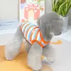 Ropa para Mascotas 2026 Nuevos Modelos de Primavera y Verano para Perros como Teddy y Schnauzer, y Accesorios para Gatos, Chaleco Bordado de 22 Rayas