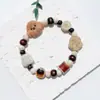 Pulsera de Cerámica Jingdezhen Nueva Pulsera de Cerámica Estilo Chino Joyería Hecha a Mano Cuerda Estilo Tíbet Puesto de Pulseras Jingdezhen