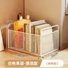 Estantería para debajo del escritorio, soporte para libros específico por materia, estante de almacenamiento para debajo del escritorio, estantería de pie móvil vertical de varias capas