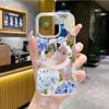 Comércio Exterior Mais Vendido Estilo Feminino Ins Flor de Hortênsia Case Transparente Magnético para iPhone 18 Pro, Capa Magnética para Celular para iPhone 16