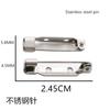 Pin Grueso de Acero Inoxidable de 2.5cm Aguja para Ropa Coreana Sin Óxido Lavable Accesorios para Broches DIY Nuevo