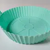 Popular Diaria Transfronteriza Freidora de Aire Silicone Molde para Hornear Fácil de Limpiar Redondo Freidora Molde para Hornear Esterilla para Hornear