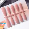 Fábrica de Productos Semi-Terminados para Uñas Portables Uñas Largas Hechas en Fábrica con Gradiente de Rubor Codificado Spray de Esmalte de Uñas Portátil Piezas de Uñas