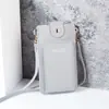 Nueva Bolsa para Teléfono Móvil para Mujer, Cruzada, Moda, Compatible con Pantalla Táctil, Porta Teléfono, Versátil, Multifuncional, Billetera para Monedas, Mini Bolso Pequeño para Mujer
