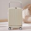 Maleta de Viaje Nueva Modelo 2026 de Apertura Frontal con Asa Ancha para Mujer, Engrosada y Duradera, con Cerradura de Contraseña, Maleta de Cabina con Ruedas Universales Silenciosas