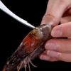 Cuchillo Desvenador de Camarones de Acero Inoxidable, Cuchillo Limpiador de Vientre de Pescado, Cuchillo para Abrir el Dorso del Camarón, Raspador de Escamas de Pescado con Funda, Herramienta de Apertura Dorsal de Ahorro de Mano de Obra