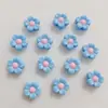 12mm Acrílico Girassol de Cinco Pétalas Contas Pulseira Feita à Mão DIY Joias Acessórios de Cabelo Corda de Cabelo Contas Soltas Acessórios