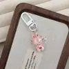 Calça de tecido com botão branco I37 tecido tecido chaveiro boneca fofa pingente chaveiro elfo bolsa pingente presente