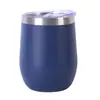 Amazon Cross-border 12ozU Copo de Ovo 304 Aço Inoxidável Camada Dupla Comércio Exterior Barriga Fria Copo Casca de Ovo Vinho Tinto