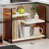 Estantería de escritorio, encimera de dormitorio, estante de almacenamiento de libros de acrílico, escritorio multifuncional para estudiantes, organizador de libros y documentos