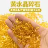 Venta al por mayor citrino de varios colores grava de grano pequeño cristal de vidrio grava piedra para acuario piedra de desmagnetización Buda