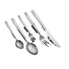Cuchillo de Mesa Principal de Acero Inoxidable Baishida Gráficos de Nudo de Diamante 201 Cuchara de Mesa Tenedor de Mesa Cucharilla de Té Tenedor de Té Cucharita de Café Cuchara de Postre