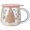 Taza de Té de Vidrio con Separación de Té y Agua, Taza Doméstica de Alto Borosilicato Resistente a Altas Temperaturas con Asa y Tapa