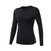 Atacado Feminino PRO Justa Treinamento Manga Longa Esportes Fitness Yoga Camiseta Manga Longa Absorvente de Suor Roupas