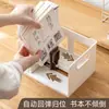 Estante de mesa para estudante, estante pequena para livros, estante simples para escritório, caixa de armazenamento, organizador de mesa para quartos de dormitório