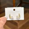 Pendientes de Plata con Forma de Hoja Llena de Diamantes y Perlas de Agua Dulce Francesas Pendientes Nuevos de Moda Elegantes para Mujer Lujo Ligero Diseño de Nicho Gama Alta