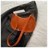 Bolso de Hombro Cruzado Simple de Charol de Moda Estilo Coreano para Mujer, Nuevo Modelo Primavera 2025, Color Sólido, Bolso de Hombro Cruzado Sencillo y Elegante