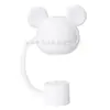 Urso 10mm Tampa de Proteção contra Poeira para Canudo Transfronteiriço Novo Produto Tampa de Canudo para Copo de Gelo Silicone de Grau Alimentício Tampa de Canudo
