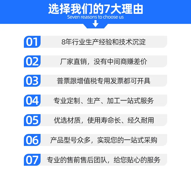 选择我们的7大理由